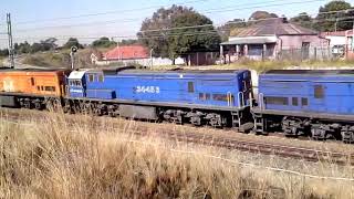 South African GE 34 class diesel locomotives TYPE GE U26C [upl. by Drews]