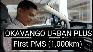 GEELY OKAVANGO URBAN PLUS  FIRST PREVENTIVE MAINTENANCE SCHEDULE PMS 1000KM [upl. by Nedrob858]