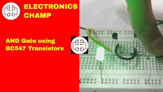 AND Gate using Transistors on a Breadboard [upl. by Peterec]