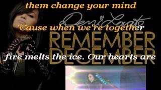 Demi Lovato  Remember December Karaoke [upl. by Refinej]