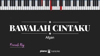 Bawalah Cintaku FEMALE KEY Afgan KARAOKE PIANO [upl. by Rehpotsirhcnhoj]