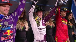 Supercross 250 Main Event Anaheim 2 Round 3 2018 [upl. by Maghutte138]