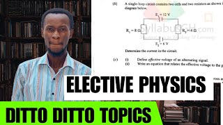 Likely Elective Physics Practical Topics for Nov Dec Physics Exams  Private WASSCE [upl. by Apilef]