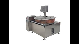 Turkish Delight Cooker Machine with Copper Boiler  Bakır Kazanlı Lokum Pişirme Makinesi [upl. by Kesley287]