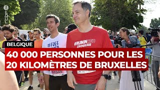 Une édition réussie pour les 20 kilomètres de Bruxelles  RTBF Info [upl. by Odragde]