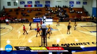 20131114 NCAA Volleyball Championships DePauw vs Otterbein [upl. by Lertnahs]