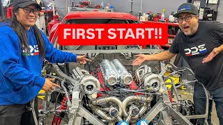 WILL IT RUN STARTING 1500HP TWIN TURBO FERRARI F12 [upl. by Karry]