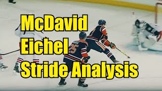 Connor McDavid and Jack Eichel stride analyzed by Robby Glantz [upl. by Terhune605]