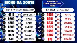 RESULTADO AO VIVO PTV 21032024 [upl. by Rennie134]