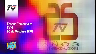 Tandas Comerciales TVN 30 de Octubre 1994 [upl. by Finlay]