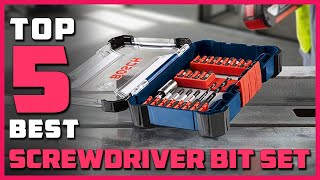 Best Screwdriver Bit Set in 2024  Top 5 Screwdriver Bit Sets Review [upl. by Chelsie114]