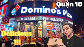 Domino pizza Nguyễn Tri Phương Q10 dominospizza pizzadomino quan10 reviewfood [upl. by Enelaj967]