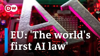 The EU agrees on AI regulations What will it mean for people and businesses in the EU  DW News [upl. by Aysab]