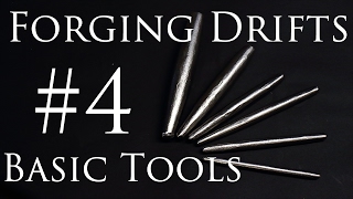 Blacksmithing Tools 4  Hand Forging Round Drifts Mild Steel [upl. by Nahsez]