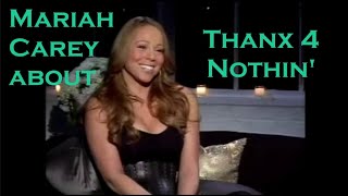 Mariah Carey about Thanx 4 Nothin 2008 Soustitres FR [upl. by Aninnaig523]