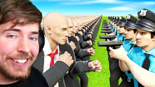 100 Assasain vs Real cops  mrbeast hindi new video  mr beast in hindi new video  mrbeast hindi [upl. by Star]