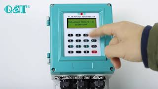 How to set totalizer of Ultrasonic Flowmeter [upl. by Aserehs]