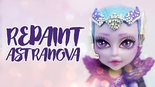 ☽ Moonlight Jewel ☾ Repaint Astranova Monster High Custom OOAK [upl. by Jemie]