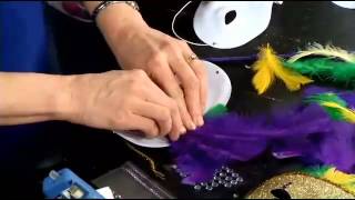 How to Make a Mardi Gras Mask [upl. by Zoie]