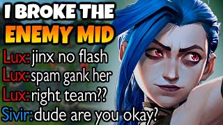 I dropped 20 kills on Jinx Mid and the enemy mid lost her mind [upl. by Bourgeois251]