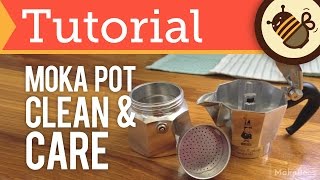 How to Clean amp Care for your Moka Pot Tutorial [upl. by Isle]