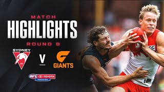 Sydney Swans v GWS Giants Highlights  Round 8 2024  AFL [upl. by Finny]