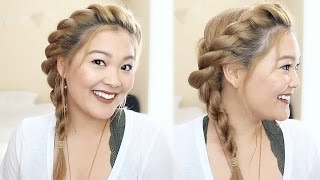 TWISTED ROPE BRAID HAIR TUTORIAL  JaaackJack [upl. by Hock]