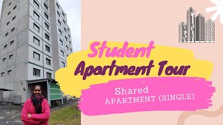 Student Housing Tour  EUR 180month Shared apartment Single person [upl. by Iilek]