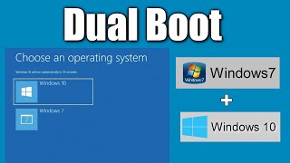 How to install Windows 10 from Windows 7 Without Losing Data➡️Dual Boot Windows 7  Windows 10 [upl. by Burty]