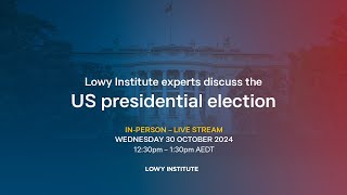 Lowy Institute experts discuss the US presidential election [upl. by Drahsir]