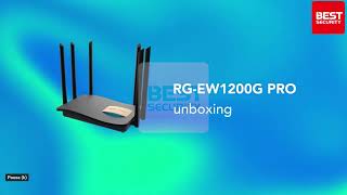 RG EW1200G PRO 1300M Dual band Gigabit Wireless Router Unboxing  Ruijie by Reyee [upl. by Yedok306]