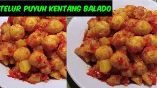 RESEP TELUR PUYUH KENTANG BALADO [upl. by Gemmell]