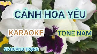 KARAOKECÁNH HOA YÊUTONE NAM [upl. by Almire75]