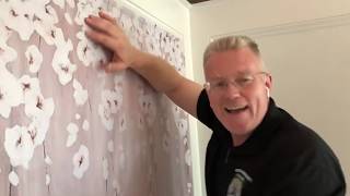 How to Install Peel and Stick Wallpaper Correctly  Spencer Colgan [upl. by Gratiana]