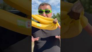 THERE is MampMs inside the BANANA shorts viral gukafamilyshow [upl. by Romito]