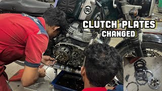 New Clutch plates changed on Continental GT 650  Price  royalenfield clutchplates gt650 code6 [upl. by Gad]