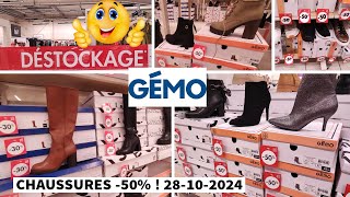 📢 GÉMO CHAUSSURES 💯 CHAUSSURES FEMME 50 😇 gemo promotion arrivage soldes promo [upl. by Ovatsug]