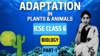 Adaptation in Plants amp Animals  ICSE CLASS 6 BIOLOGY  PART1 [upl. by Frager]