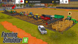 Farming Simulator 18 Complete Harvesting  Fs 18 Gameplay  Fs18 Timelapse fs18 [upl. by Rehpotsrhc]