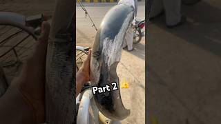 Mudguard repair part 2 👍 stbikemodified denting shortvideo viralvideo [upl. by Gnart958]