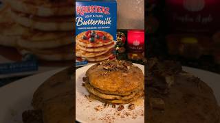 Pumpkin Spice Pancakes with Maple Glaze using krusteaz pancake mix [upl. by Watts]