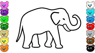 Indian Elephant Coloring Pages [upl. by Adao]