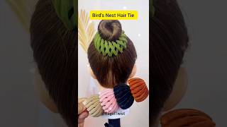 Birds Nest Hair Tie Temperament Ball Hair  RegalTwist [upl. by Kciv]