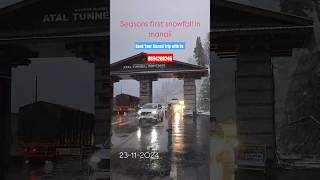 Season 1St Snowfall Manali Atal Tunnel Sissu amp Rohtang snowfall 2024 [upl. by Namyh]