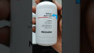 Minimalist salicylic acid cleanser ingredients and uses minimilist cleanser salisilicacid [upl. by Schramke]