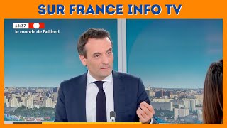 Florian Philippot sur France Info TV  sacrée interview [upl. by Ahsikar]