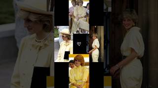 princess Diana in yellow britishroyalfamily royally britishroyalty style royalfamily [upl. by Kalmick]