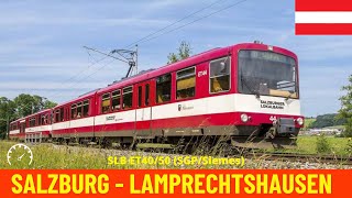 Cab Ride Salzburg  Lamprechtshausen Salzburg SBahn line S1 Austria train drivers view in 4K [upl. by Acsehcnarf]