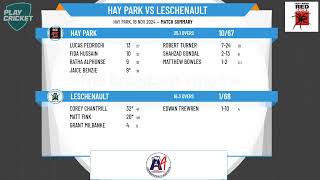 Hay Park v Leschenault 1st Grade Men [upl. by Fital]