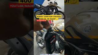 LANDER 250 RODOU 2000 KM E BAIXOU 400ML DE ÓLEO🤔canalmaori250 yamaha automobile motorcycle [upl. by Jala231]